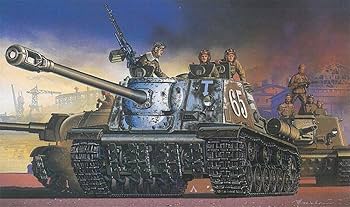 ドラゴン 1/35 JSU-122 完成品　人形５体付き ◉JSU122（DRAGON 1/35）1990年代に製作＆レストア : T.M.の